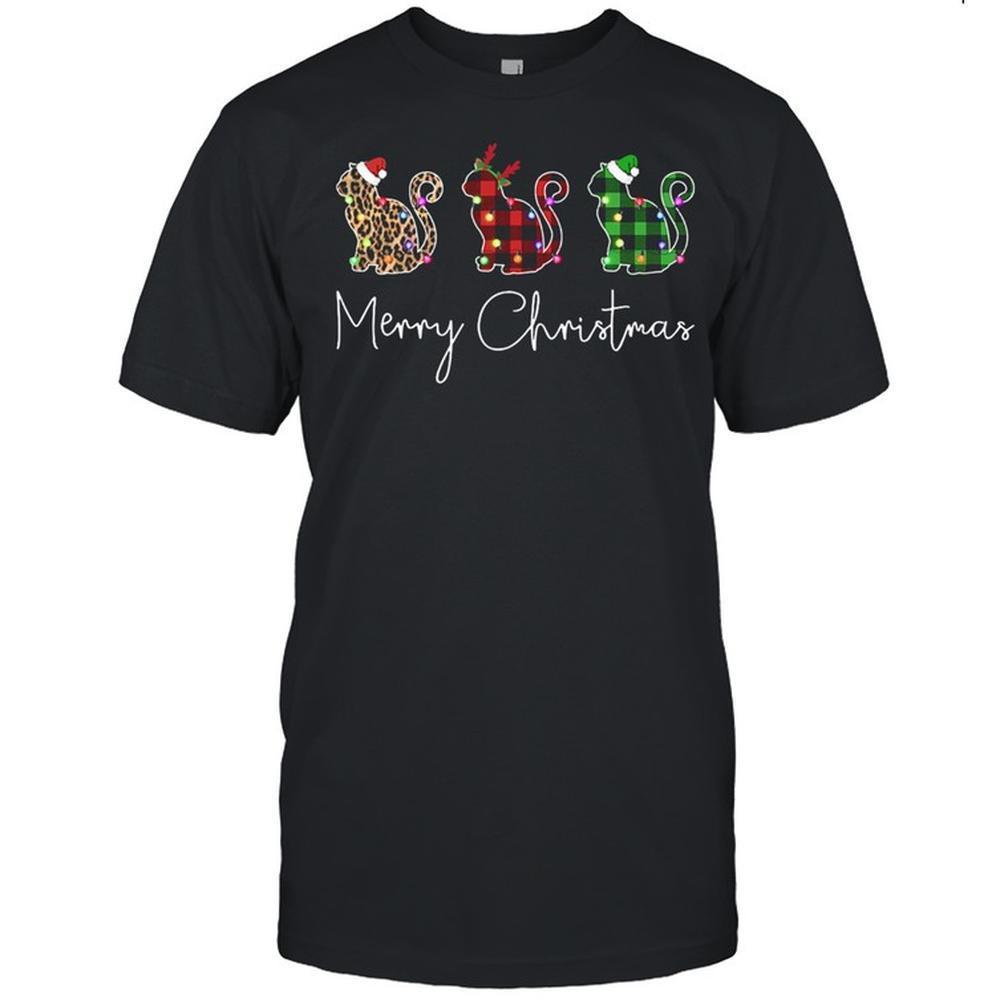 Cats Light Leon Christmas Shirt